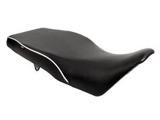 World Sport Seat for Kawasaki KLR 650, Regular Height - Silver Welt.